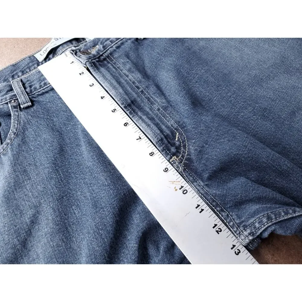 Levi's 569 Loose Straight Jeans Wide Leg 100% Cotton Men 36x30 Md Blue Vintage